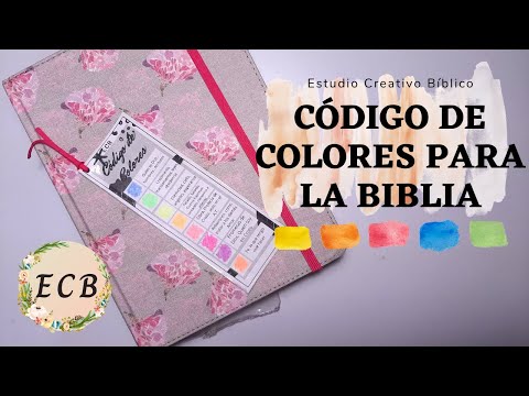 Sistema de colores para la Biblia parte 2, Estudio de la Biblia