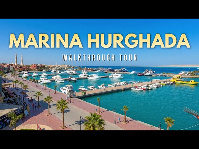 Travel vlog - Hurghada Marina 🌊 | Stunning Views, Cafes & Nightlife in Egypt