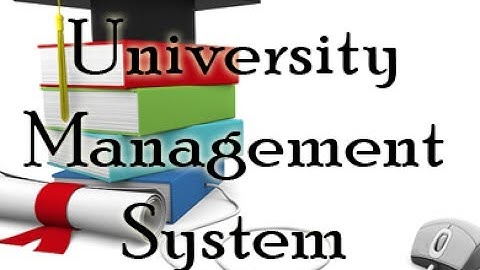 University management system in c# with database sql (demo)