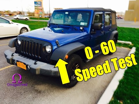 2010 Jeep Wrangler Unlimited 0-60 Speed Test | How fast is the Jeep Wrangler  Unlimited? - YouTube