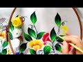 Beautiful bedsheet paintinghand painted bedsheetlady hut creations