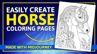 These AI Majestic Horse Coloring Pages Look AWESOME!