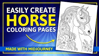 These AI Majestic Horse Coloring Pages Look AWESOME