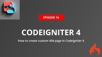 #14 How to create custom 404 page in Codeigniter 4