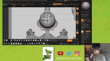 Zbrush Live Sculpting | Blocking Out Dino Concept Art | Part 1