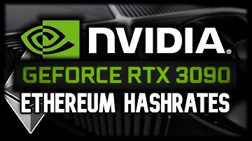 NVIDIA RTX 3090 Ethereum Hashrates!