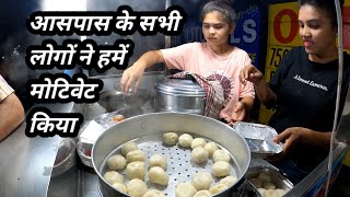 चार जगह जॉब करने के बाद अब मोमोस के काम में मजा आ रहा है। Motivational Story Indore Street Food screenshot 4