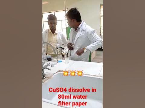 CuSO4 and 80ml water dissolve 💥💥💥 - YouTube