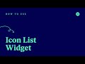 How to Use the Icon List Widget in Elementor