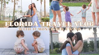 traveling with 17 month old twins!! | florida travel vlog