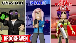 I roleplayed jobs in Brookhaven with Janet and Kate! | Roblox