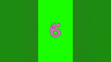 Count numbers from 1-10 Funny 3d effect text with sound #shorts #short #animation #greenscreen