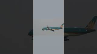 Vietnam Airlines A350-900 touching down into Ho Chi Minh City, operating out of Hanoi #a350 #vietnam