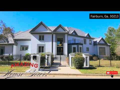 HOUSE TOUR| Atlanta House For Sale| Fairburn, Ga| Elevator| Basement| Lake|No Bank!No Credit Option!