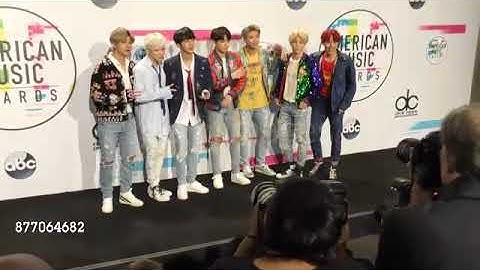 Getty Images: BTS at the 2017 American Music Awards - Press Room