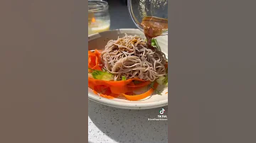 Super EASY 15 Minute Soba Noodle Salad Vegan Recipe Healthy Girl Kitchen Shorts 