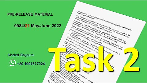 Solution of Pre-Release Material 0984/0478 May/June 2022 + Pseudocode Task 2