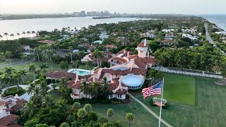 Watch drone video of Donald Trump's Mar-a-Lago estate in Florida