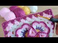 Super easy 3D crochet motif Tığ işi rengarenk 3 boyutlu motif