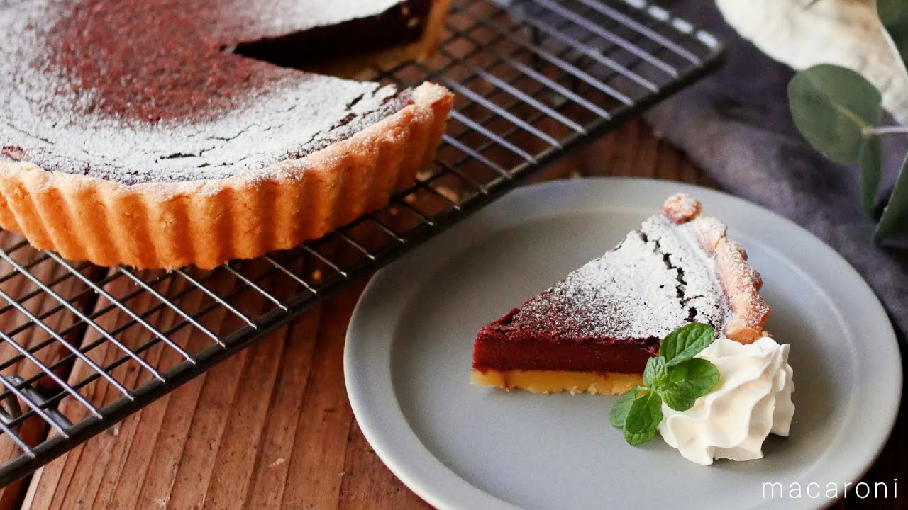 Chocolate tart] Handmade from dough ♪ Authentic Valentine's