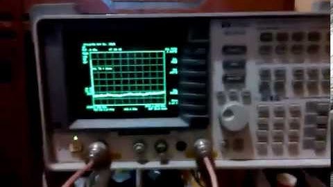 HP 8591E self calibration with optional tracking generator module installed