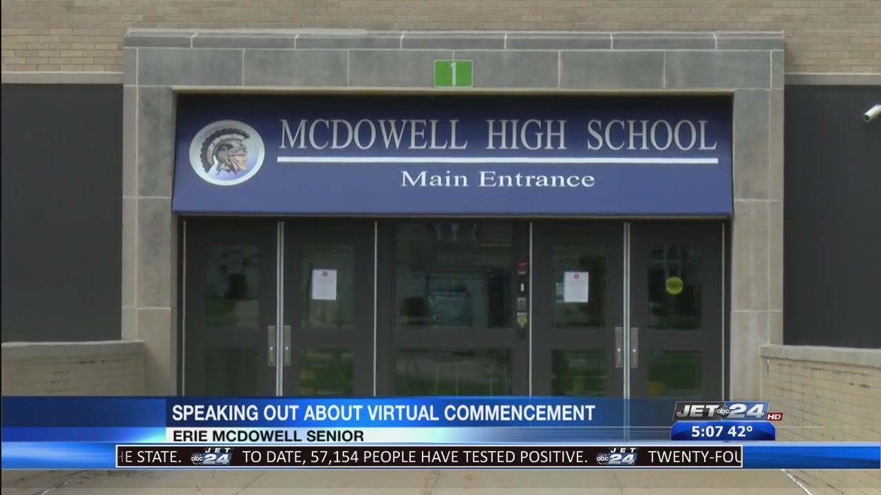 McDowell High School plans virtual graduation, senior speaks out on