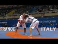 France vs italy world championships wrestling qazaq kuresi