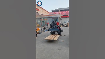 Mini Crawler Tractor Equipped with Rotavator #rotarytiller #tractor #minitractor #cultivator #tiller
