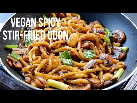 vegan-spicy-stir-fried-udon-(easy-recipe)