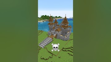 Minecraft Castle Build Battle - Noob vs Pro vs Hacker vs God #shorts #minecraft