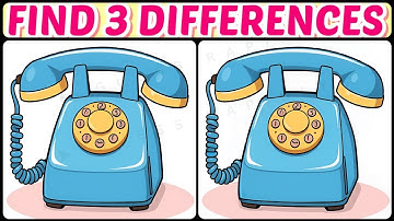 ✨Somethings Off, Three Things, Exactly🧩【#108 Brain Game Challenge Spot 3 Differences】