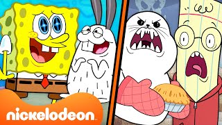 ¡Los MEJORES ANIMALES de Bob Esponja + Piedra, Papel y Tijeras! 🐌 | Nickelodeon en Español