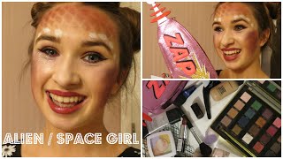Alien / Space Girl Make Up + Hair ♡ Get Ready with Me for Halloween!