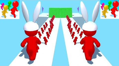 Color Run Stickman 3D Gameplay (iOS & Android) walkthrough part 2