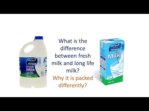 Video: Perbedaan Antara Long Life Milk Dan Fresh Milk