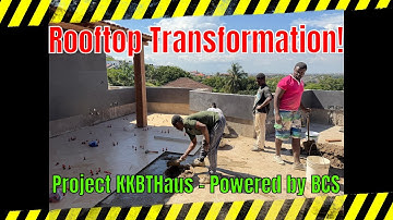Building In Ghana | Rooftop Tile Installation & Window Highlights | Project KKBTHaus | Sourced By Us
