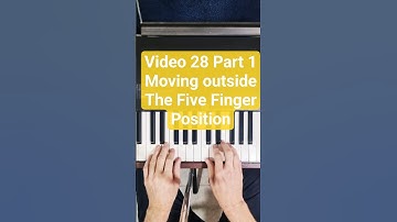 Video 28 Part 1 Moving outside the Five Finger Position in C Major #piano #music #pianotutorial