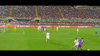 Gol live Martinez Quarta - Fiorentina-Cuckaricki 6-0 (5-0)-UEFA Europa Conference League group stage