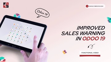 Improved Sales Warning in Odoo 19 | Warning Message in Odoo 19 Sales | Odoo 19 New Features |Odoo 19