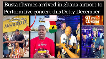 Ghanaian youth storm Ghana airport welcoming American rapper, performing live concert