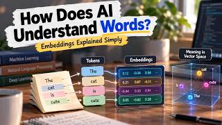 How Does AI Turn Words Into Meaning 🤯 | Embeddings Explained #shortsvideo