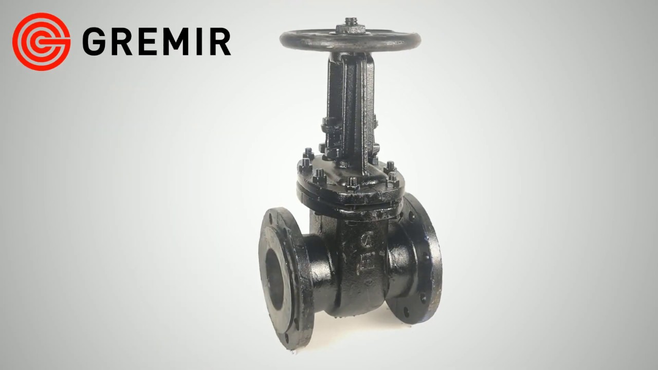 Задвижка чугунная фланцевая 30ч6бр Ду-100 Ру-16 - YouTube