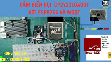 Cảm Biến Bụi GP2Y1010AU0F với esp8266 và mqqt | Hùng Anh DIY |