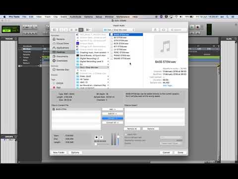 2 Importing Audio on Pro Tools