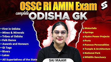 RI ARI AMIN 2025 | RI AMIN Odisha GK By SAI Mam