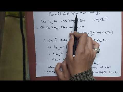 A sequence converges