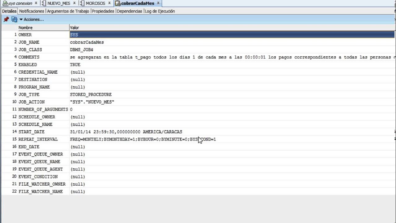 Jobs oracle parte2/2. Práctica. YouTube