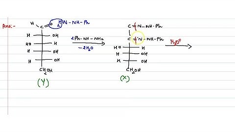 Consider the following sequence of reactions  Glucose  PhNHNH_2/(…