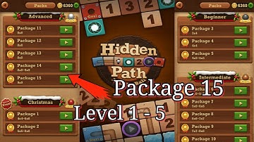 Roll the ball : hidden path || advanced || package 15 || Level 1, 2, 3, 4 & 5 || all Level