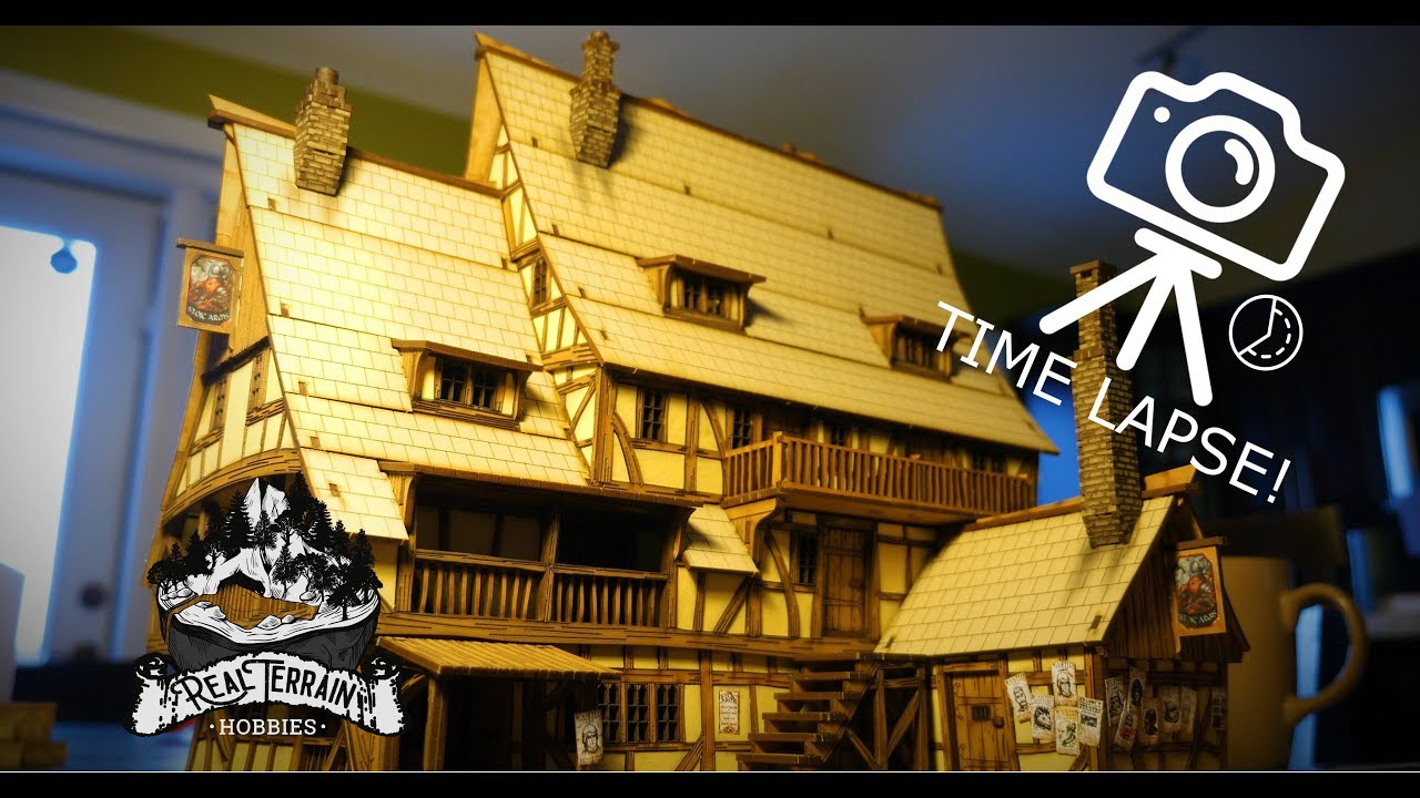 **time lapse build** epic model medieval fantasy tavern